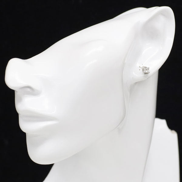 新品 Pt900/ Pt950 プリンセスカット ダイヤモンド ピアス 0.485ct F/H VVS2 VS1 4本爪スタッド【エスコレ】