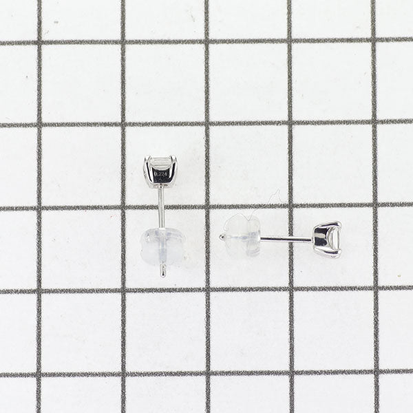 新品 Pt900/ Pt950 スクエアカット ダイヤモンド ピアス 0.427ct