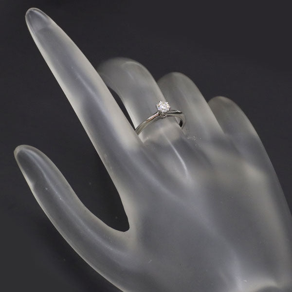 ティファニー Pt950 ダイヤモンド リング 0.25ct H VS2 EX ソリティア