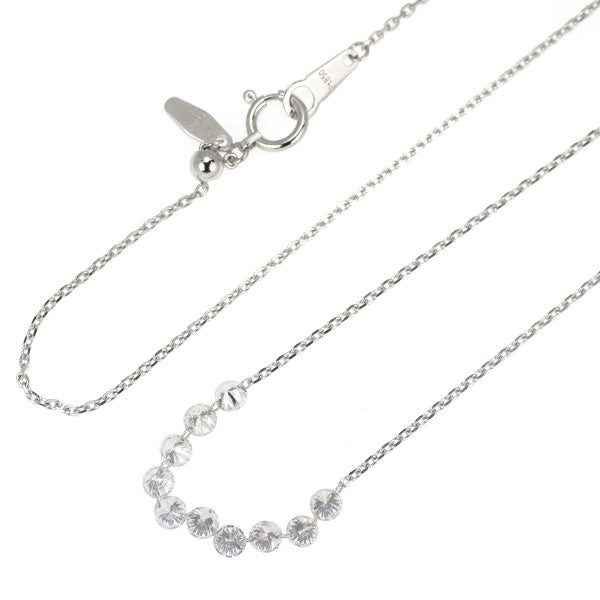 Pt850 ストリングホール ダイヤモンド ネックレス 1.00ct