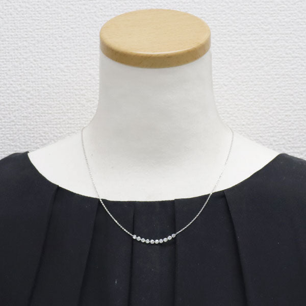 Pt850 ストリングホール ダイヤモンド ネックレス 1.00ct