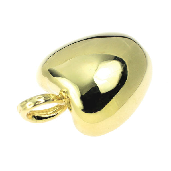 K18YG ダイヤモンド シェル ペンダントトップ 0.17ct りんご