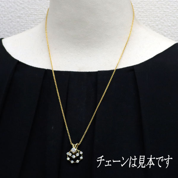 ウォルサム K18YG ダイヤモンド ペンダントトップ 1.50ct