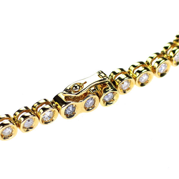 K18YG ダイヤモンド ブレスレット 1.25ct テニス