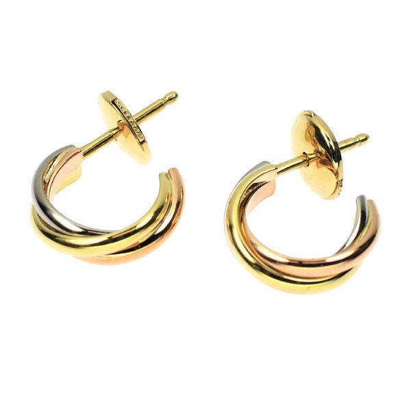 カルティエ K18YG/WG/PG ピアス トリニティ — セルビーオンラインストア 