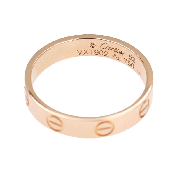 カルティエ K18PG リング ミニラブ 52号