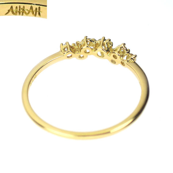アーカー/ahkah K18YG ダイヤモンド リング 0.10ct BB 現行