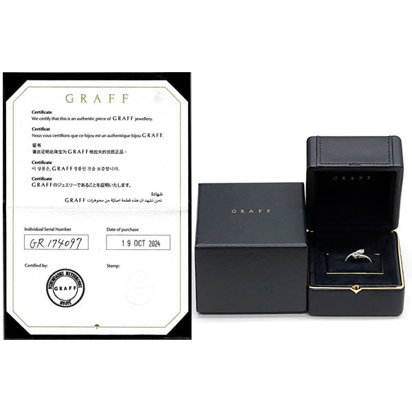 グラフ K18WG ダイヤモンド リング デュエット ラップアラウンド 《セルビー銀座店》【中古】