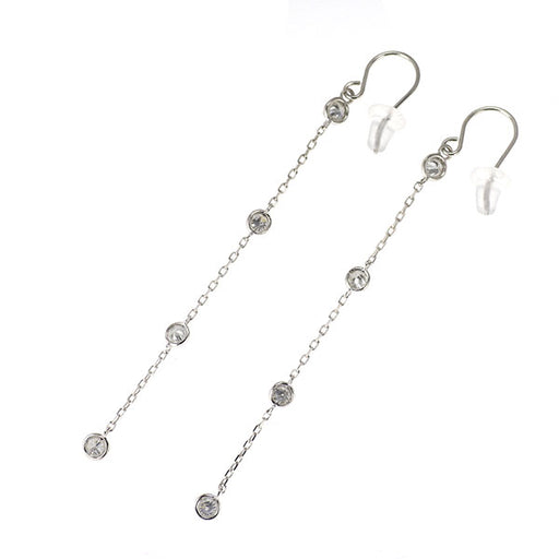 新品 K18WG ダイヤモンド ピアス 0.50ct ステーション — セルビー 