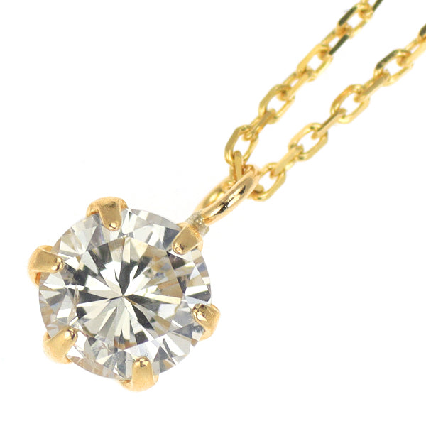 新品 K18YG ダイヤモンド ペンダントネックレス 0.200ct J SI2 G