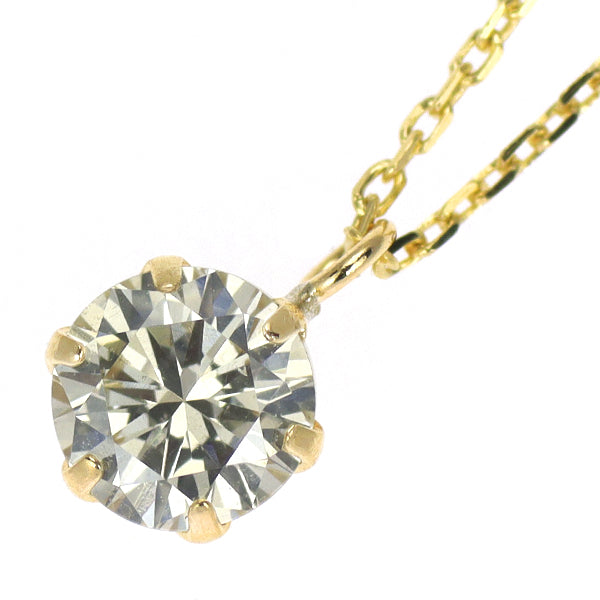 新品 K18YG ダイヤモンド ペンダントネックレス 0.229ct L SI2 G