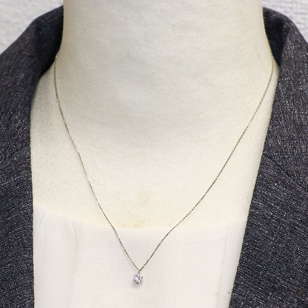 新品 Pt900/ Pt850 ダイヤモンド ペンダントネックレス 0.279ct E SI2 G