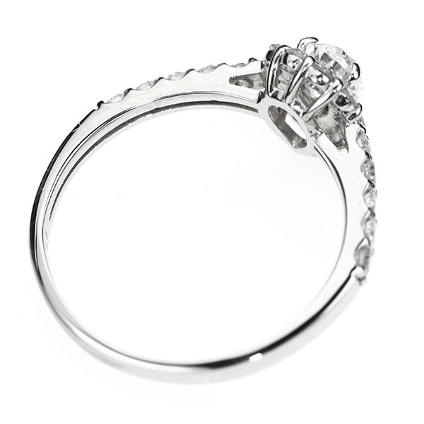 ランDカラー VS2 ペアシェイプ ダイヤモンドリング Pt950 新品 Pt950 ペアシェイプカットダイヤモンド リング 0.454ct D VS1 D0