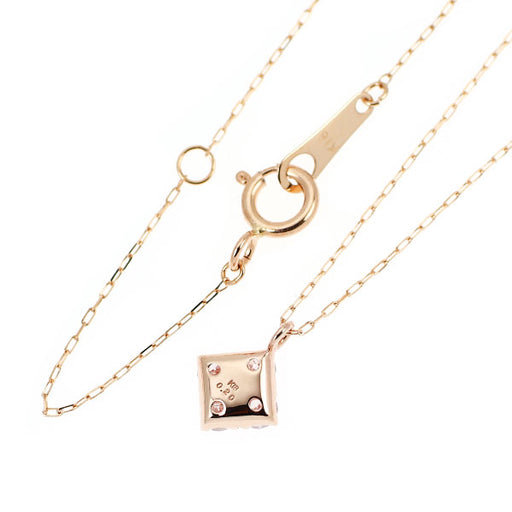 K18PG 天然ピンクダイヤモンド ペンダントネックレス 0.20ct