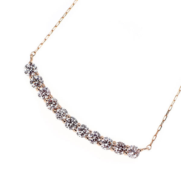 K18PG 天然ピンクダイヤモンド ペンダントネックレス 0.50ct