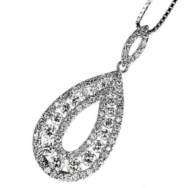 Pt900/Pt850 ダイヤモンド ペンダントネックレス 1.00ct Pt900/Pt850 ダイヤモンド ペンダントネックレス 1.00ct