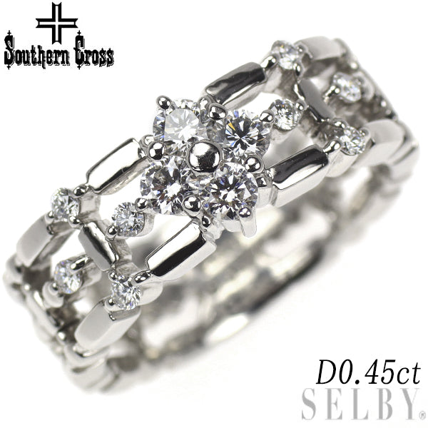 サザンクロス Pt900 ダイヤモンド リング 0.45ct