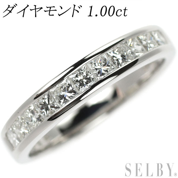 カナディアンダイヤ Pt950 ダイヤモンド リング 1.00ct ハーフ  