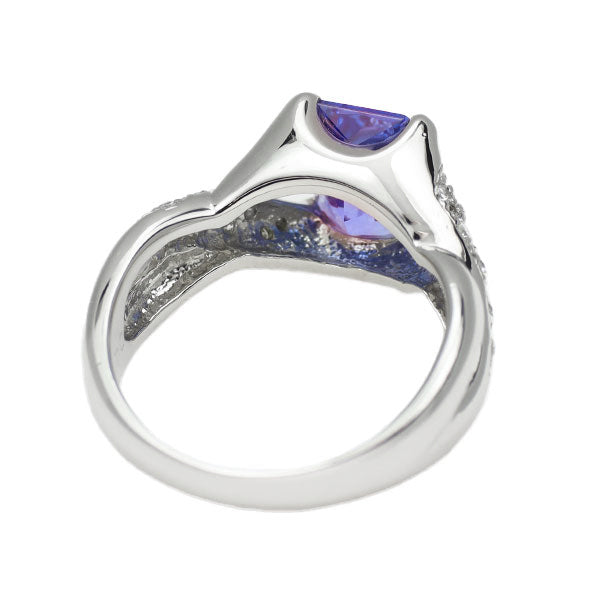 Pt900 タンザナイト ダイヤモンド リング 2.40ct D0.20ct — セルビー
