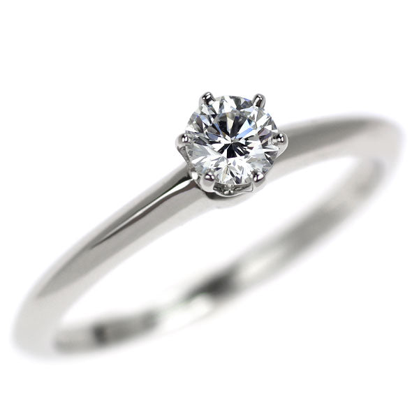ティファニー Pt950 ダイヤモンド リング 0.25ct ソリティア