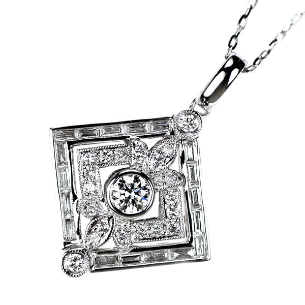 新品即決 K18WG ダイヤモンド セルビー — 1.059ct ペンダントネックレス ダイヤモンド