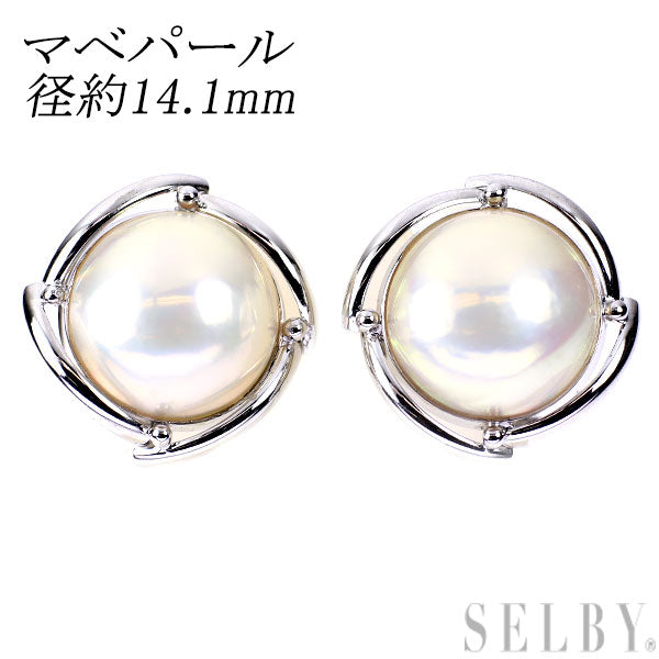 K14WG マベパール イヤリング 径約14.1mm — セルビーオンライン