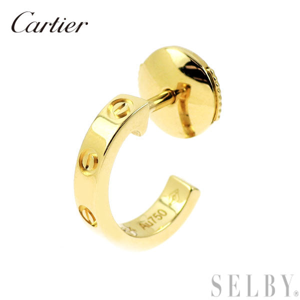 カルティエ K18YG ピアス ミニラブ 片方のみ — セルビーオンラインストア