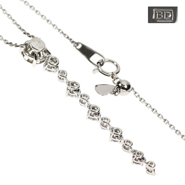 カシケイ Pt ブラウンダイヤモンド ペンダントネックレス 1.193ct D0.70ct