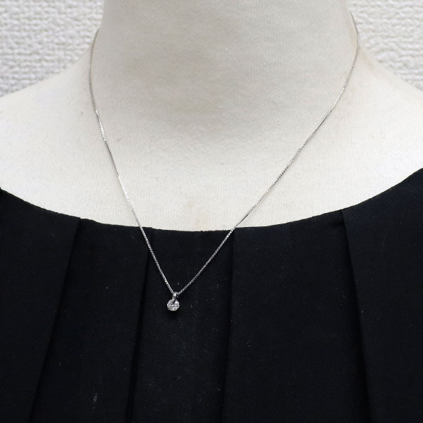 Pt900/ Pt850 最高級ダイヤモンド ペンダントネックレス 0.305ct D IF EXHC 一点留め