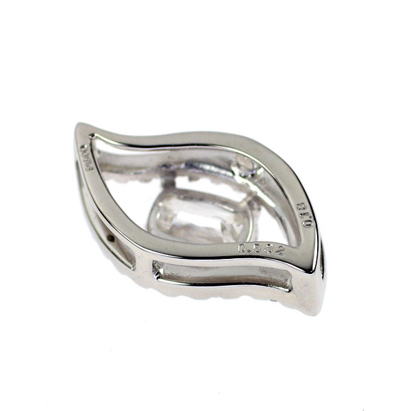 Pt900 クッションクリスカット ダイヤモンド ペンダントトップ 0.532ct F VVS2 VG/VG D0.18ct