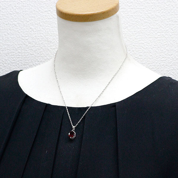 Pt900/Pt850 ルベライト ダイヤモンド ペンダントネックレス 2.39ct D0.05ct