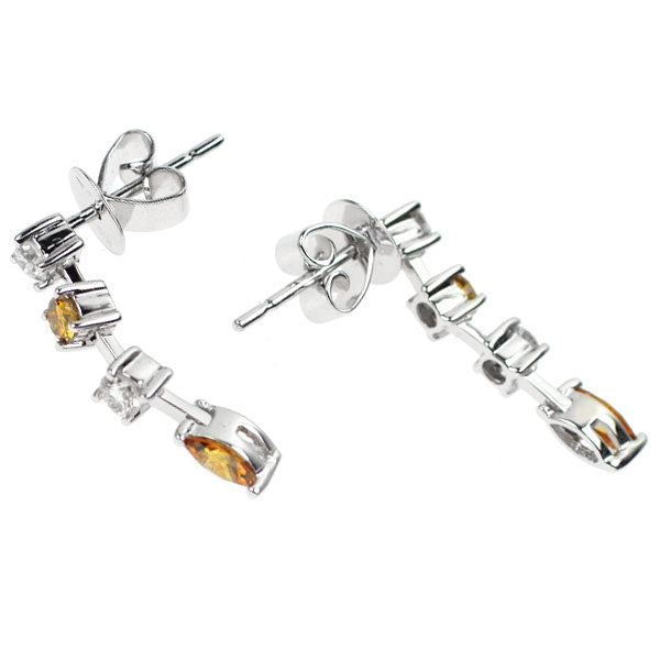 K18WG ダイヤモンド ピアス 0.62ct