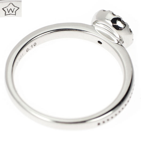 wish upon a star K18WG ダイヤモンド リング 0.101ct D0.10ct