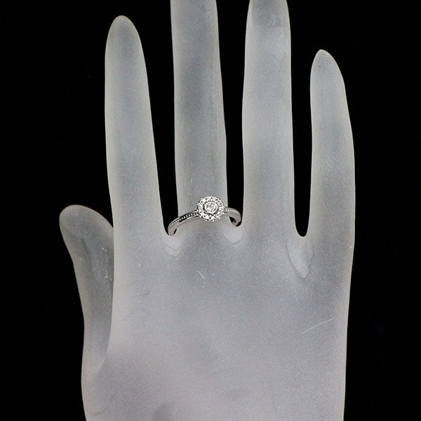 wish upon a star K18WG ダイヤモンド リング 0.101ct D0.10ct
