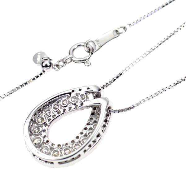 K18WG ダイヤモンド ペンダントネックレス 1.10ct