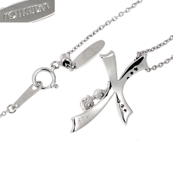 モニッケンダム K18WG ダイヤモンド ペンダントネックレス 0.31ct