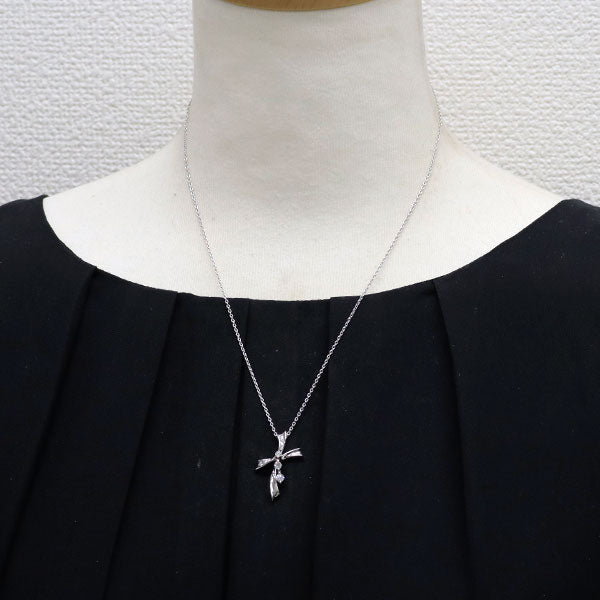 モニッケンダム K18WG ダイヤモンド ペンダントネックレス 0.31ct