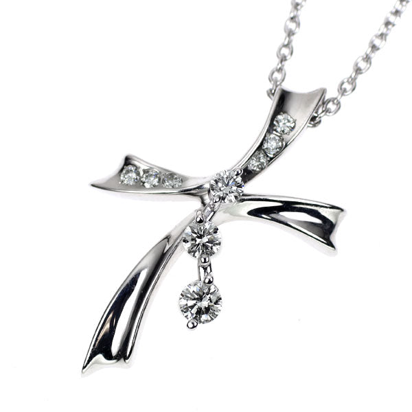モニッケンダム K18WG ダイヤモンド ペンダントネックレス 0.31ct