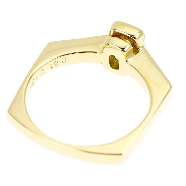 K18YG グロッシュラーライトガーネット ダイヤモンド リング 0.61ct D0.137ct