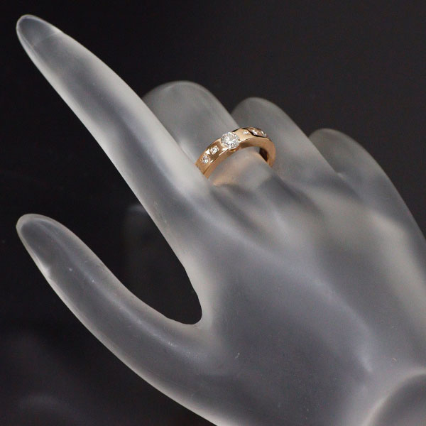 K18PG ダイヤモンド リング 0.37ct
