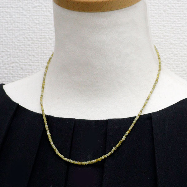 新品 Pt850 天然イエロー ダイヤモンド ネックレス 15.10ct 【エスコレ】