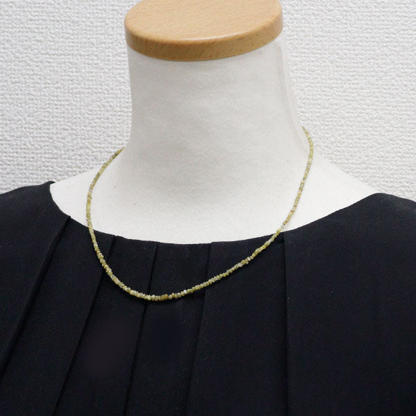 新品 Pt850 天然イエロー ダイヤモンド ネックレス 15.00ct 【エスコレ】