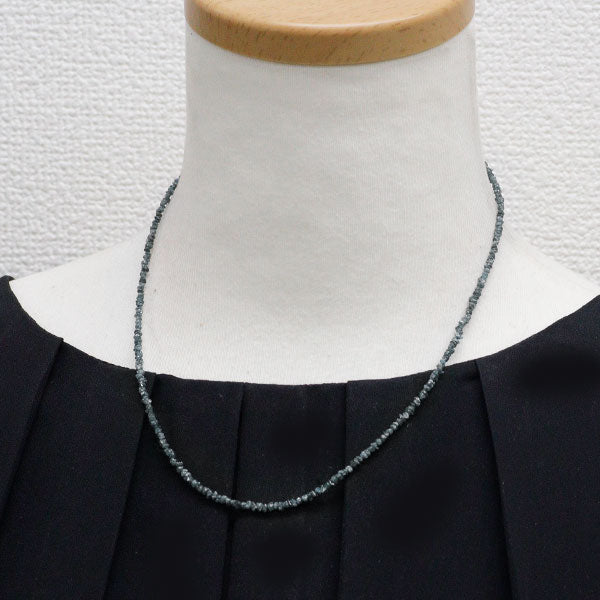新品 Pt850 トリートブルー ダイヤモンド ネックレス 14.70ct 【エスコレ】