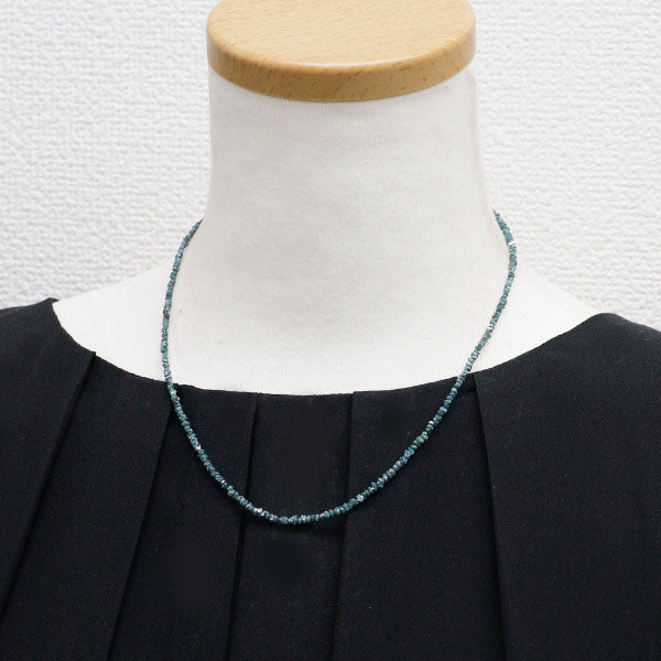 新品 Pt850 トリートブルーダイヤモンド ネックレス 15.00ct 【エスコレ】