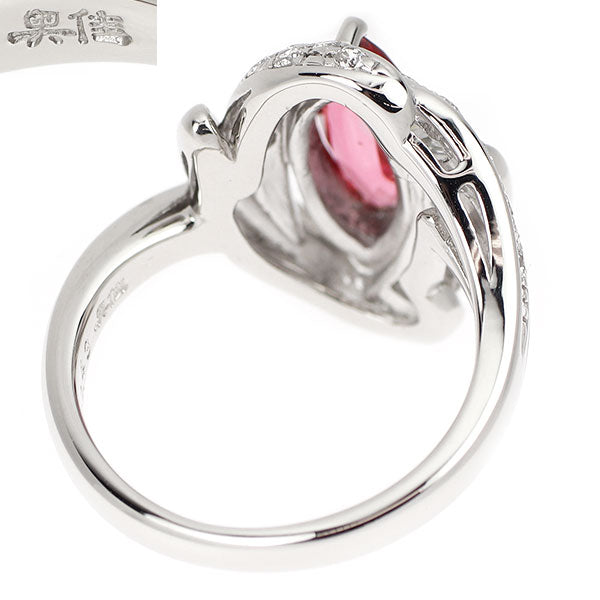 奥村佳彦 Pt900 ピンクスピネル ダイヤモンド リング 1.01ct D0.43ct  