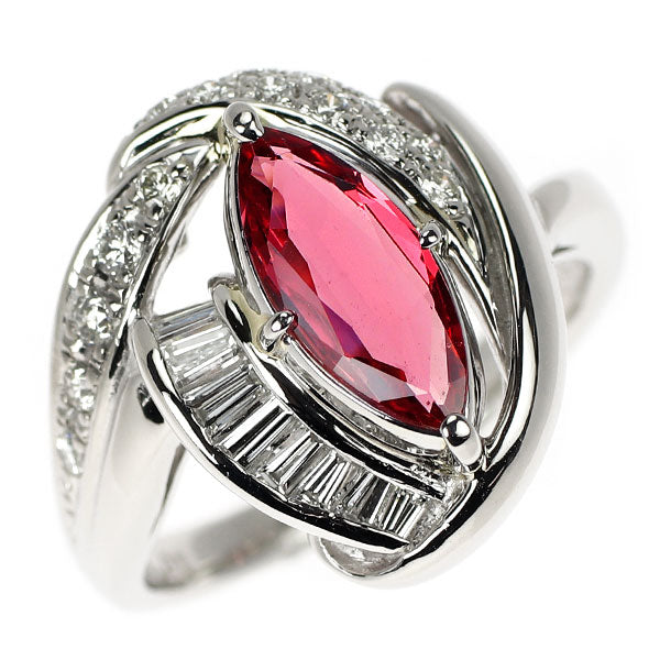 奥村佳彦 Pt900 ピンクスピネル ダイヤモンド リング 1.01ct D0.43ct