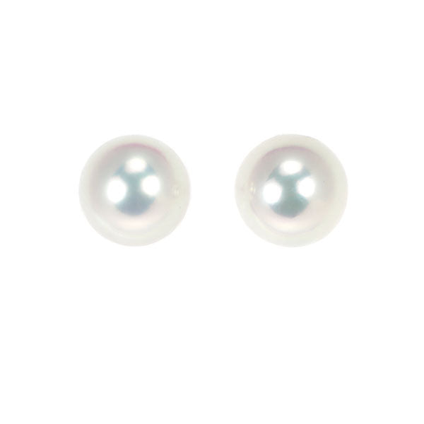 ミキモト K18WG アコヤ 真珠 ピアス 径約6.1mm スタッド