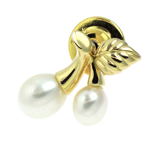 MIKIMOTO】ミキモト『K18YG てんとう虫 ピンブローチ 淡水パール