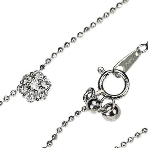 アベリ/AbHeri Pt850 ダイヤモンド ネックレス 1.20ct 027B 現行モデル フラワー ステーション