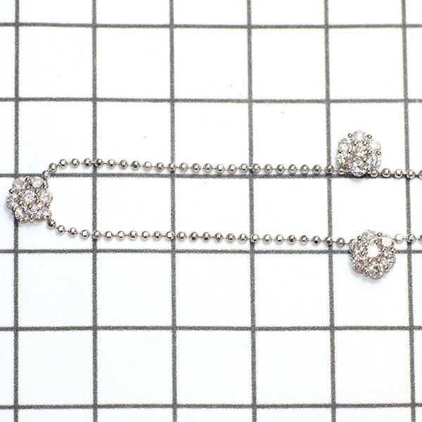 アベリ/AbHeri Pt850 ダイヤモンド ネックレス 1.20ct 027B 現行モデル フラワー ステーション